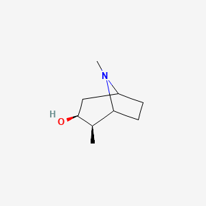 molecular formula C9H17NO B6601742 rac-(2R,3S)-2,8-dimethyl-8-azabicyclo[3.2.1]octan-3-ol CAS No. 1083041-72-8