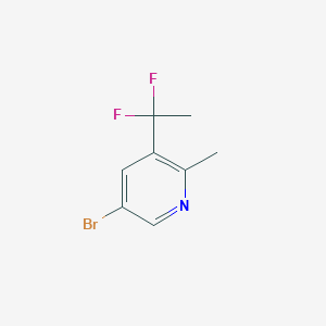 5-bromo-3-(1,1-difluoroethyl)-2-methylpyridine