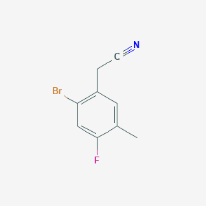 molecular formula C9H7BrFN B6601860 2-(2-bromo-4-fluoro-5-methylphenyl)acetonitrile CAS No. 2092550-83-7