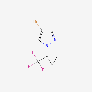 molecular formula C7H6BrF3N2 B6601877 4-溴-1-[1-(三氟甲基)环丙基]-1H-吡唑 CAS No. 2092716-92-0