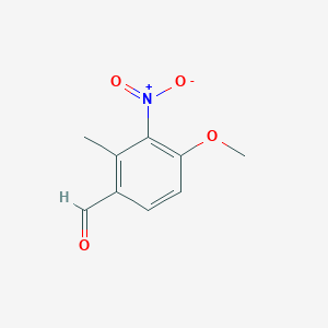 molecular formula C9H9NO4 B6601885 4-methoxy-2-methyl-3-nitrobenzaldehyde CAS No. 2090333-71-2