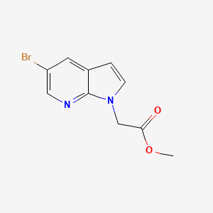 molecular formula C10H9BrN2O2 B6601906 methyl 2-{5-bromo-1H-pyrrolo[2,3-b]pyridin-1-yl}acetate CAS No. 2092719-12-3