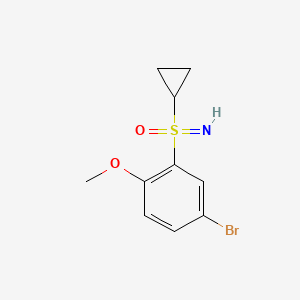 molecular formula C10H12BrNO2S B6601914 [(5-bromo-2-methoxyphenyl)(cyclopropyl)imino-lambda6-sulfanyl]one CAS No. 2092502-59-3