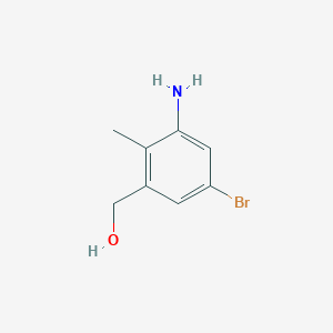 (3-amino-5-bromo-2-methylphenyl)methanol
