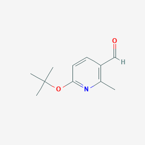 molecular formula C11H15NO2 B6601945 6-(tert-butoxy)-2-methylpyridine-3-carbaldehyde CAS No. 1289131-88-9