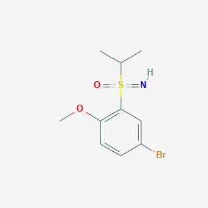 molecular formula C10H14BrNO2S B6601949 (5-bromo-2-methoxyphenyl)(imino)(propan-2-yl)-lambda6-sulfanone CAS No. 2092549-68-1