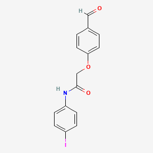 2-(4-Formylphenoxy)-N-(4-iodophenyl)acetamide