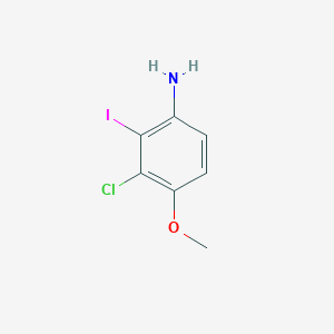 3-chloro-2-iodo-4-methoxyaniline