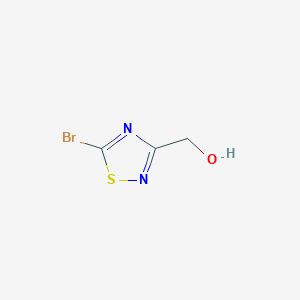 molecular formula C3H3BrN2OS B6601969 (5-bromo-1,2,4-thiadiazol-3-yl)methanol CAS No. 1446409-95-5
