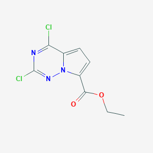 ethyl 2,4-dichloropyrrolo[2,1-f][1,2,4]triazine-7-carboxylate