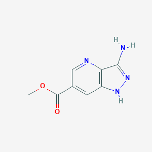 molecular formula C8H8N4O2 B6601983 methyl 3-amino-1H-pyrazolo[4,3-b]pyridine-6-carboxylate CAS No. 2091387-86-7