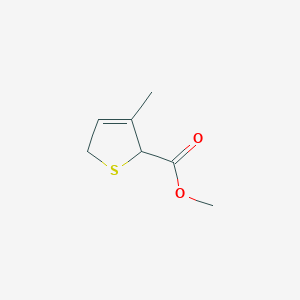 molecular formula C7H10O2S B6601990 methyl 3-methyl-2,5-dihydrothiophene-2-carboxylate CAS No. 86610-36-8