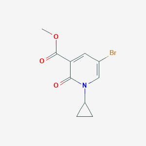 molecular formula C10H10BrNO3 B6601998 methyl 5-bromo-1-cyclopropyl-2-oxo-1,2-dihydropyridine-3-carboxylate CAS No. 2092420-88-5