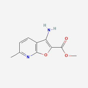 molecular formula C10H10N2O3 B6602010 methyl 3-amino-6-methylfuro[2,3-b]pyridine-2-carboxylate CAS No. 2092018-25-0