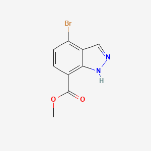 molecular formula C9H7BrN2O2 B6602035 methyl 4-bromo-1H-indazole-7-carboxylate CAS No. 2090174-42-6