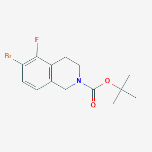 molecular formula C14H17BrFNO2 B6602073 tert-butyl 6-bromo-5-fluoro-1,2,3,4-tetrahydroisoquinoline-2-carboxylate CAS No. 2058040-86-9