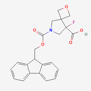 6-{[(9H-fluoren-9-yl)methoxy]carbonyl}-8-fluoro-2-oxa-6-azaspiro[3.4]octane-8-carboxylic acid