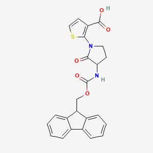 2-[3-({[(9H-fluoren-9-yl)methoxy]carbonyl}amino)-2-oxopyrrolidin-1-yl]thiophene-3-carboxylic acid
