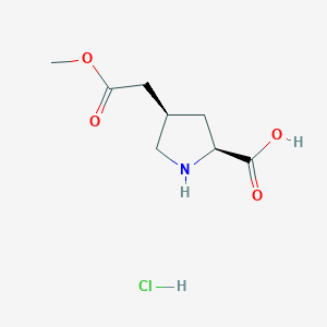 (2S,4R)-4-(2-methoxy-2-oxoethyl)pyrrolidine-2-carboxylic acid hydrochloride