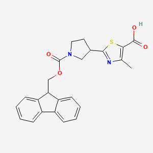 2-(1-{[(9H-fluoren-9-yl)methoxy]carbonyl}pyrrolidin-3-yl)-4-methyl-1,3-thiazole-5-carboxylic acid