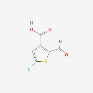 molecular formula C6H3ClO3S B6602205 5-chloro-2-formylthiophene-3-carboxylic acid CAS No. 2155856-41-8