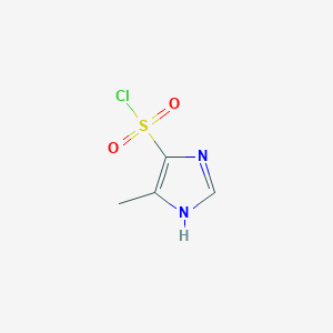 molecular formula C4H5ClN2O2S B6602222 5-methyl-1H-imidazole-4-sulfonyl chloride CAS No. 2167622-42-4