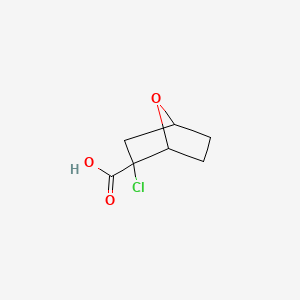 molecular formula C7H9ClO3 B6602297 2-chloro-7-oxabicyclo[2.2.1]heptane-2-carboxylic acid CAS No. 98922-76-0