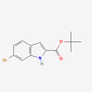 molecular formula C13H14BrNO2 B6602394 tert-butyl 6-bromo-1H-indole-2-carboxylate CAS No. 1375067-54-1