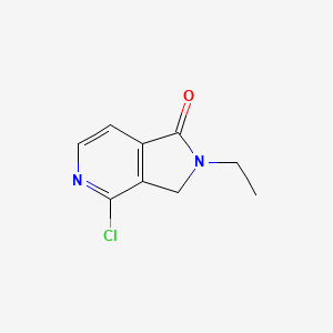 molecular formula C9H9ClN2O B6602402 4-chloro-2-ethyl-1H,2H,3H-pyrrolo[3,4-c]pyridin-1-one CAS No. 2172931-40-5