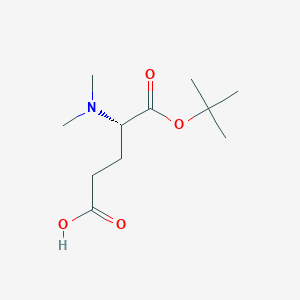 molecular formula C11H21NO4 B6602417 (4S)-5-(tert-butoxy)-4-(dimethylamino)-5-oxopentanoic acid CAS No. 2016020-83-8