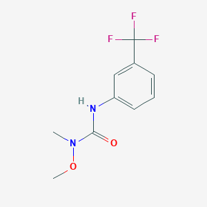 molecular formula C10H11F3N2O2 B6602438 N-Methoxy-N-methyl-N'-[3-(trifluoromethyl)phenyl]urea CAS No. 838-89-1