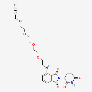 2-(2,6-dioxopiperidin-3-yl)-4-(4,7,10,13-tetraoxa-1-azahexadec-15-yn-1-yl)-2,3-dihydro-1H-isoindole-1,3-dione