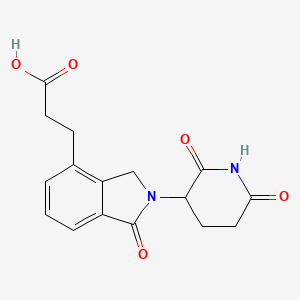molecular formula C16H16N2O5 B6602469 3-[2-(2,6-dioxopiperidin-3-yl)-1-oxo-2,3-dihydro-1H-isoindol-4-yl]propanoic acid CAS No. 2229976-18-3
