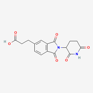 molecular formula C16H14N2O6 B6602473 3-[2-(2,6-dioxopiperidin-3-yl)-1,3-dioxo-2,3-dihydro-1H-isoindol-5-yl]propanoic acid CAS No. 2229976-13-8