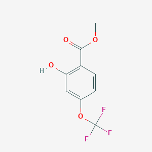 molecular formula C9H7F3O4 B6602490 methyl 2-hydroxy-4-(trifluoromethoxy)benzoate CAS No. 1261763-98-7
