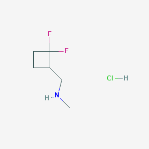 molecular formula C6H12ClF2N B6602499 [(2,2-difluorocyclobutyl)methyl](methyl)amine hydrochloride CAS No. 2720022-64-8