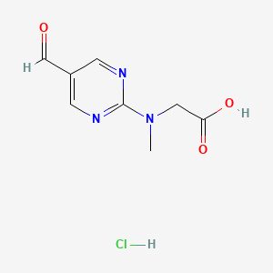 2-[(5-formylpyrimidin-2-yl)(methyl)amino]acetic acid hydrochloride