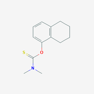 molecular formula C13H17NOS B6602514 N,N-dimethyl-1-(5,6,7,8-tetrahydronaphthalen-1-yloxy)methanethioamide CAS No. 2384992-61-2