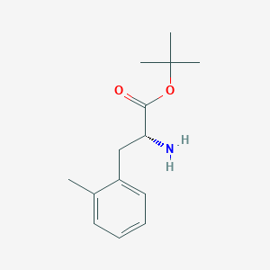 molecular formula C14H21NO2 B6602520 tert-butyl (2R)-2-amino-3-(2-methylphenyl)propanoate CAS No. 1052168-09-8