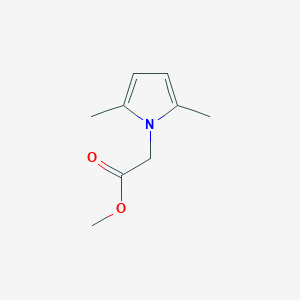 molecular formula C9H13NO2 B6602528 methyl (2,5-dimethyl-1H-pyrrol-1-yl)acetate CAS No. 65766-97-4