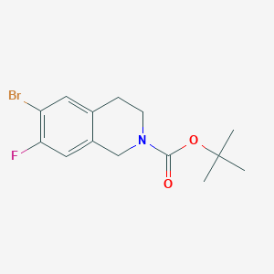 tert-butyl 6-bromo-7-fluoro-1,2,3,4-tetrahydroisoquinoline-2-carboxylate