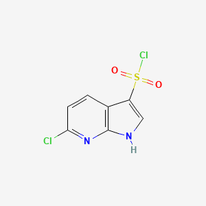 6-chloro-1H-pyrrolo[2,3-b]pyridine-3-sulfonyl chloride
