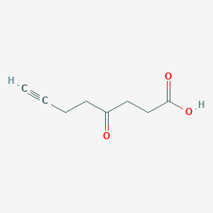 molecular formula C8H10O3 B6602547 4-oxooct-7-ynoic acid CAS No. 90953-94-9