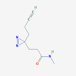 3-[3-(but-3-yn-1-yl)-3H-diazirin-3-yl]-N-methylpropanamide