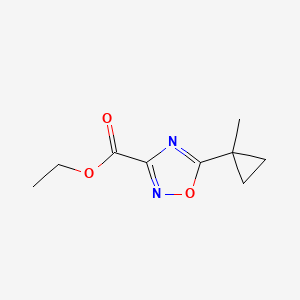 ethyl 5-(1-methylcyclopropyl)-1,2,4-oxadiazole-3-carboxylate