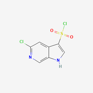 5-chloro-1H-pyrrolo[2,3-c]pyridine-3-sulfonyl chloride