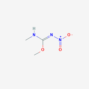 molecular formula C3H7N3O3 B6602610 N-methyl-N'-nitromethoxymethanimidamide CAS No. 255708-80-6