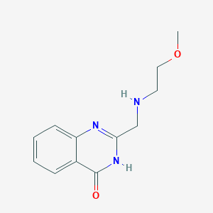 molecular formula C12H15N3O2 B6602619 2-{[(2-methoxyethyl)amino]methyl}-3,4-dihydroquinazolin-4-one CAS No. 900641-36-3