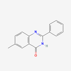 molecular formula C15H12N2O B6602654 6-methyl-2-phenylquinazolin-4(3H)-one CAS No. 21419-51-2