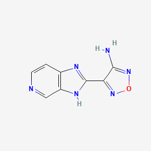 molecular formula C8H6N6O B6602689 4-{3H-imidazo[4,5-c]pyridin-2-yl}-1,2,5-oxadiazol-3-amine CAS No. 862815-00-7